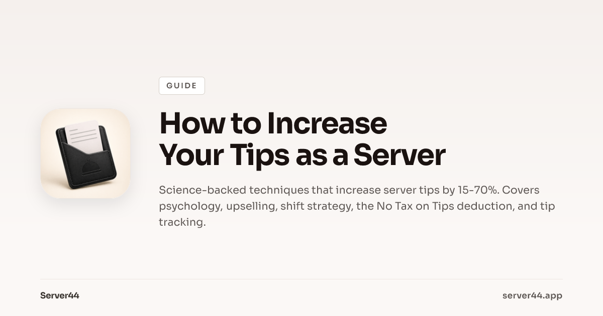 How to Increase Your Tips as a Server — Server44