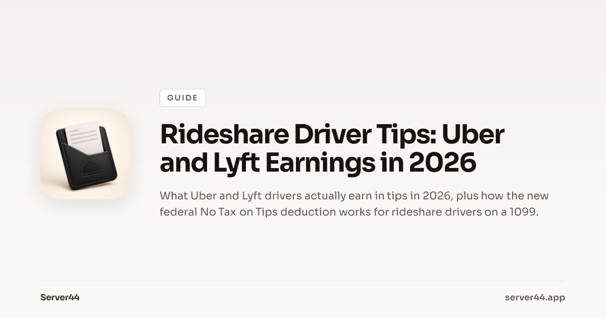 Rideshare Driver Tips: Uber and Lyft Earnings in 2026 — Server44